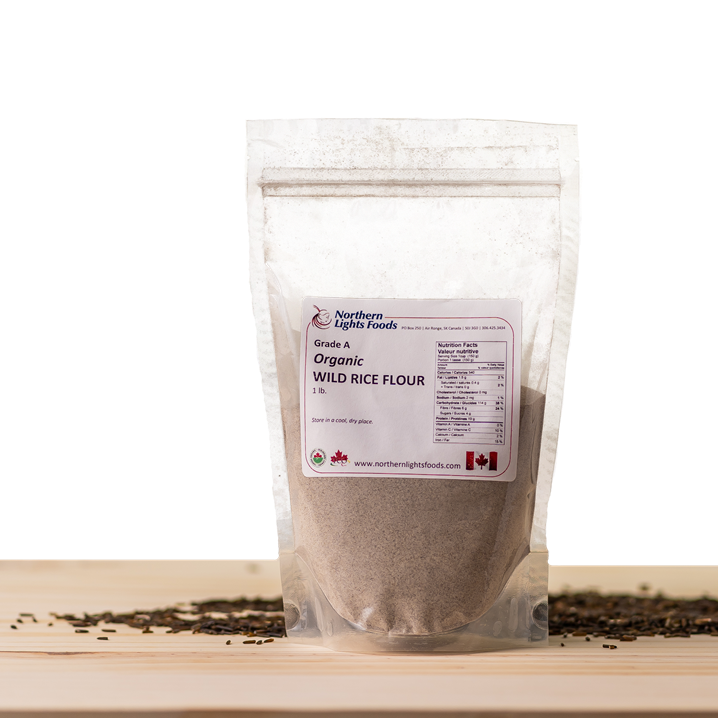 Organic Wild Rice Flour 1 lb Northern Lights Foods
